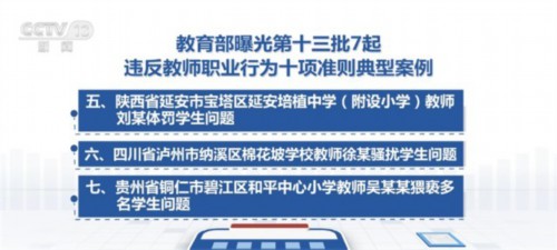 kb体育 网址 kb体育app严肃处理 教育部曝光7起违反教师职业准则典型案例(图2)