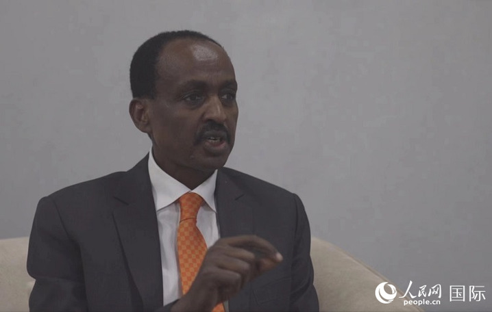 特肖梅&middot;托加接受人民网专访。人民网记者 刘宁摄