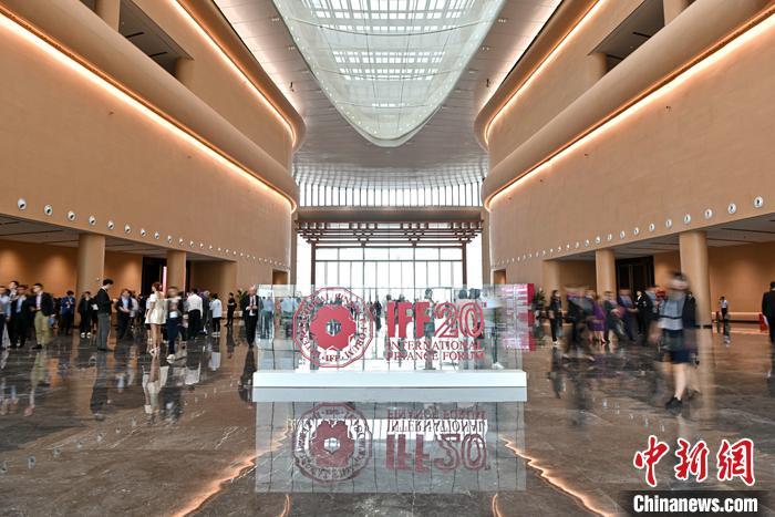 年会会场一隅。 中新社记者 陈骥旻 摄