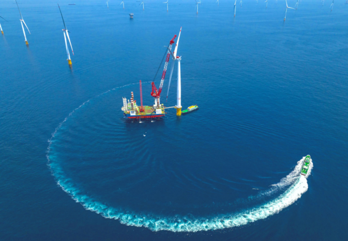 汕尾甲子一、甲子二海上风电场(供图:汕尾市发展和改革局)