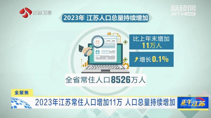 2024年江苏人口_全聚焦丨2023年江苏常住人口增加11万人口总量持续增加