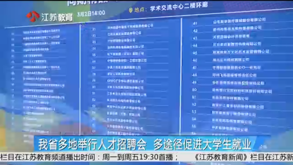 我省多地举行人才招聘会 多途径促进大学生就业_荔枝新闻