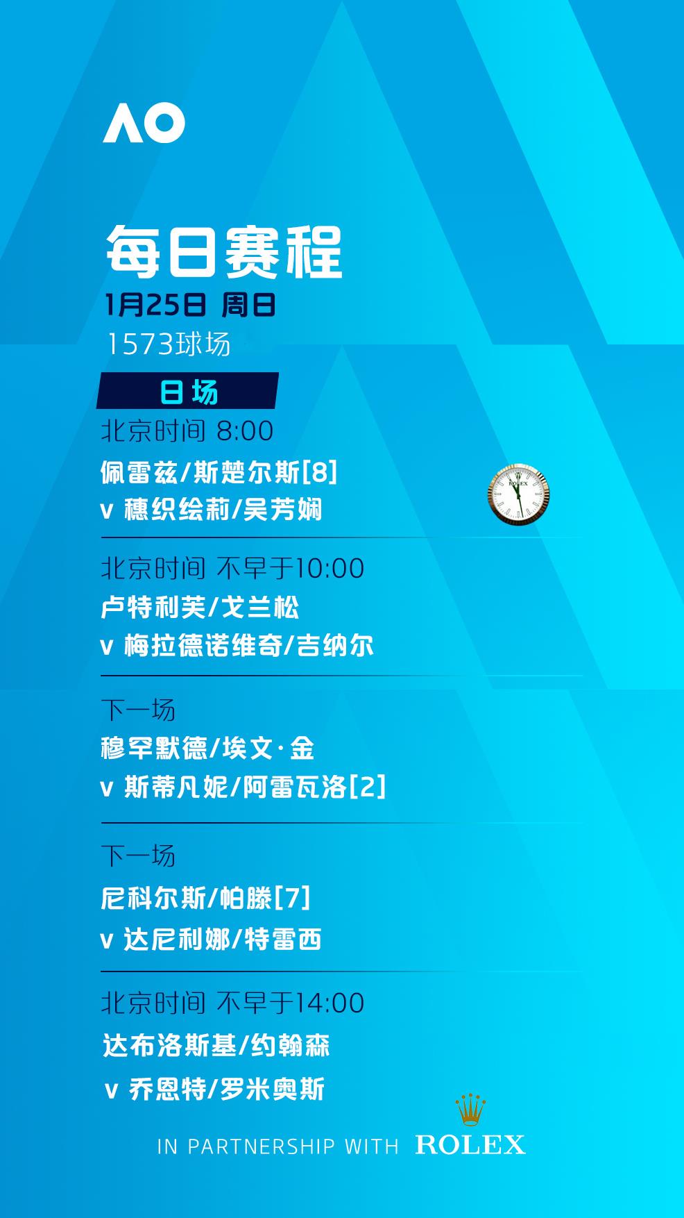 澳网第8比赛日赛程：“帅梅组合”冲击女双第三轮萨巴伦卡亮相中心场_荔枝新闻