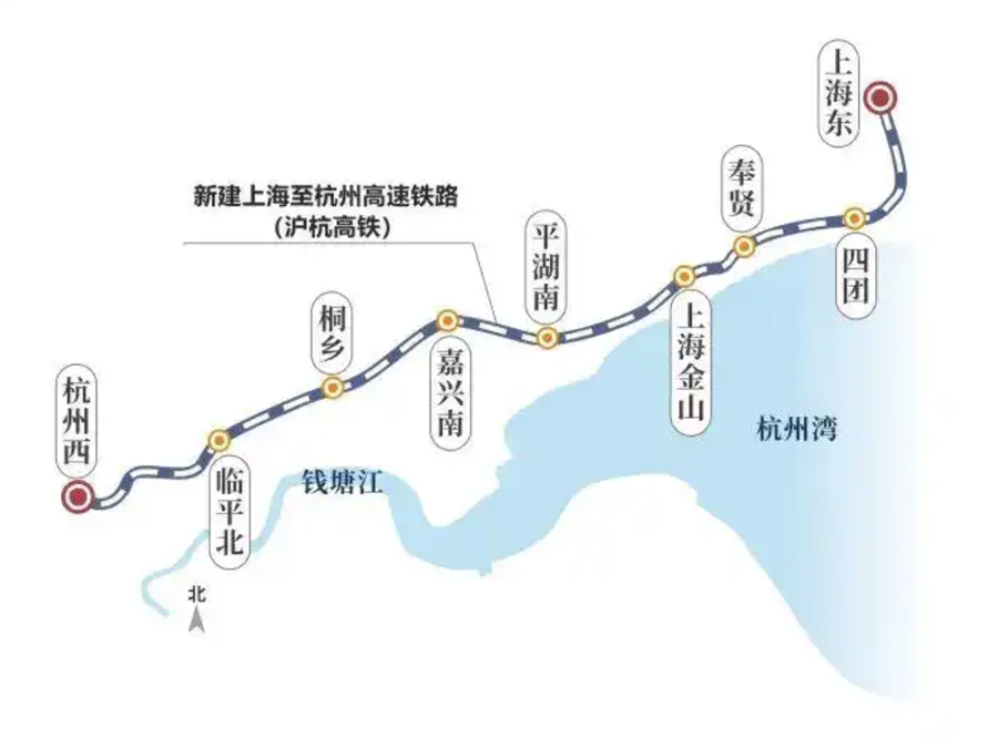 沪杭高铁示意 图片来源:都市快报 图片
