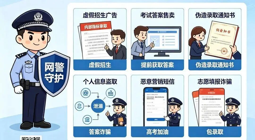 网警带你避开这些坑,预祝金榜题名 网警带你避开这些坑,预祝金榜题名